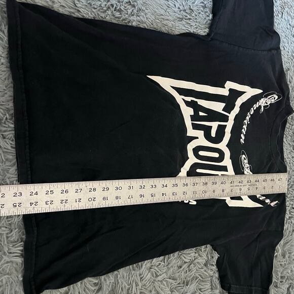 Y2K Tapout American Arrogant Men’s Medium Black T-Shirt - Picture 5 of 6